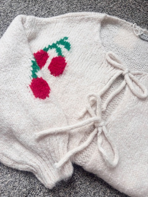 Cherry Bow Cardigan