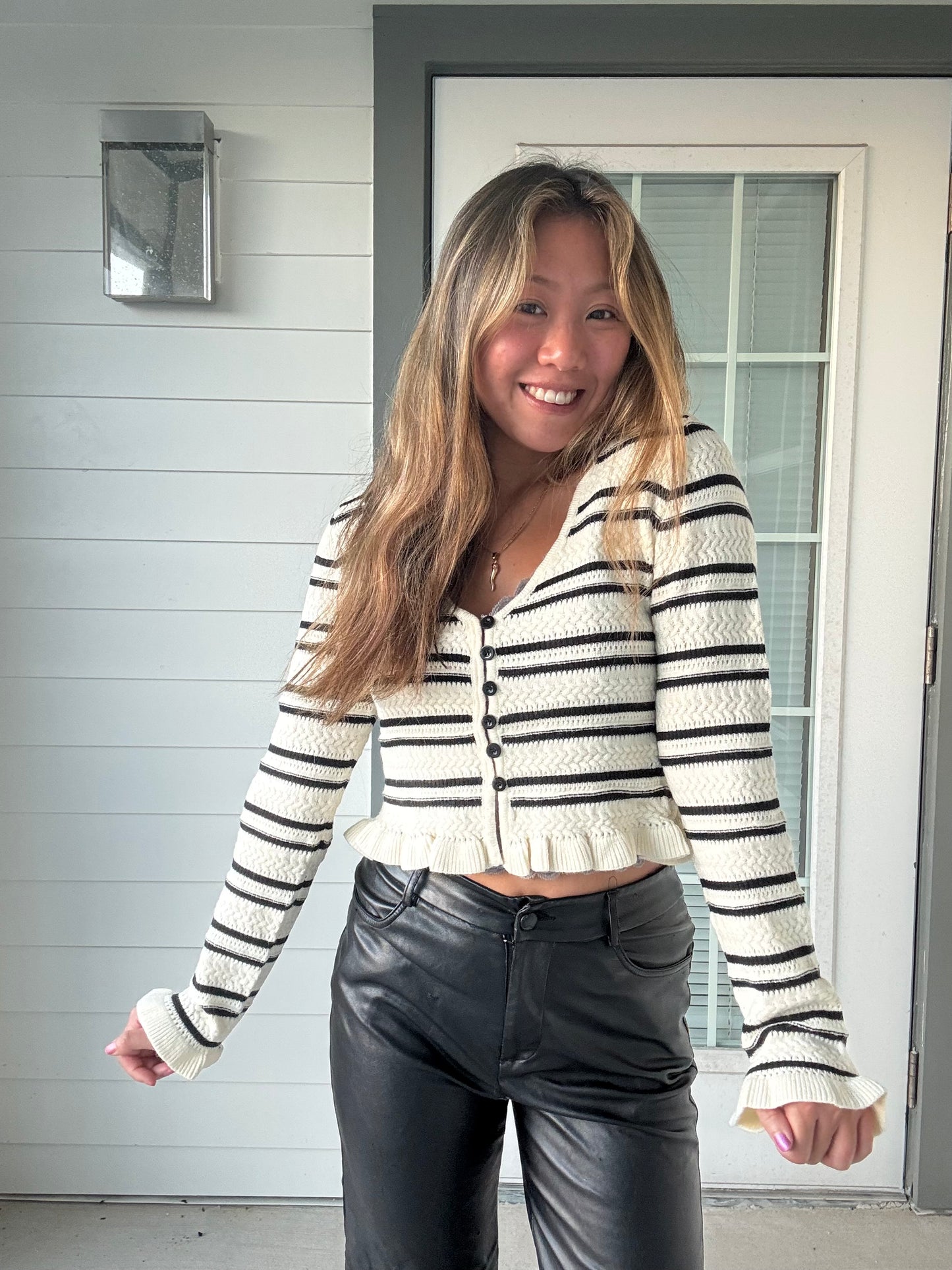 Rosie Cropped Peplum Top