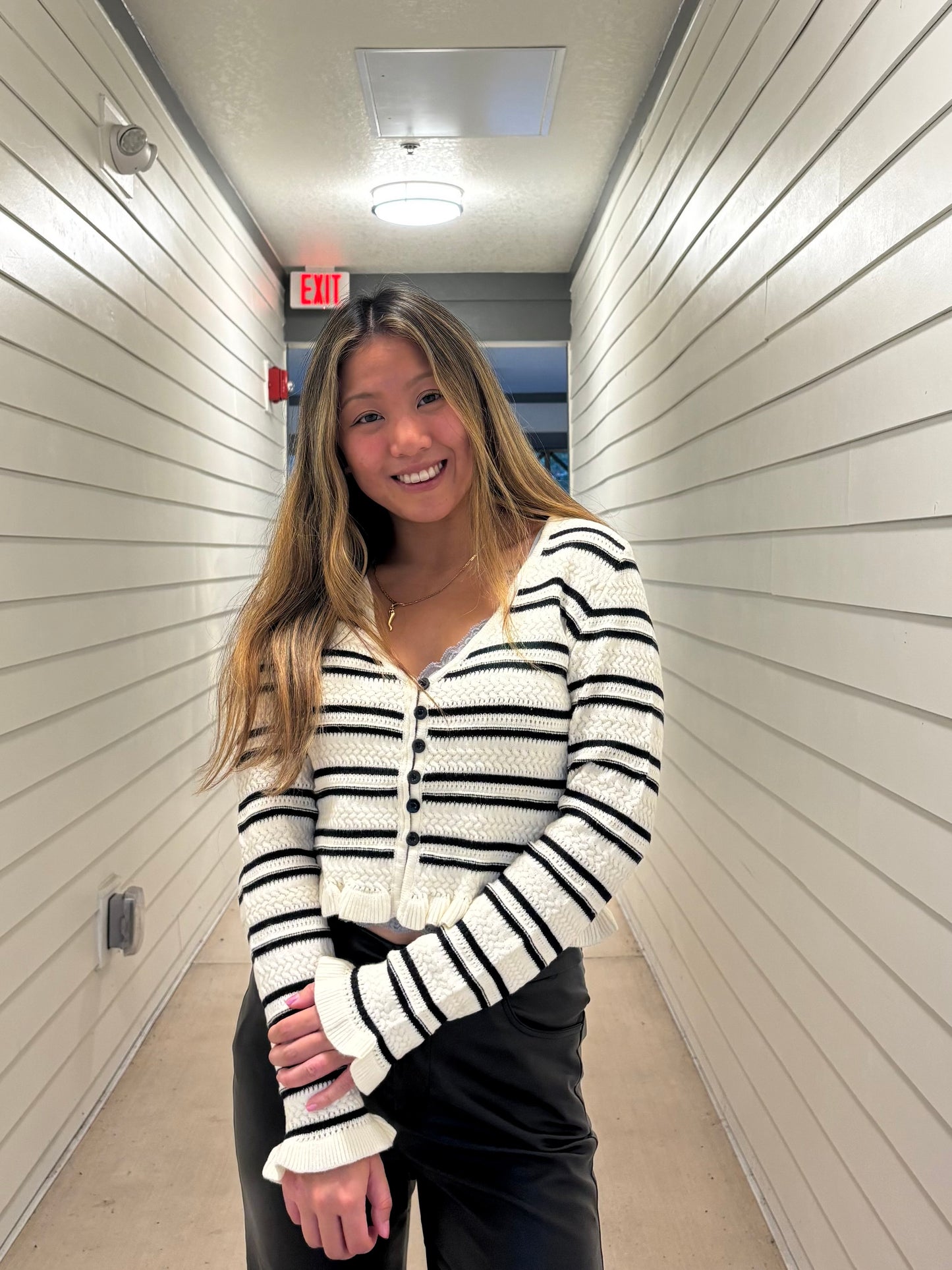 Rosie Cropped Peplum Top